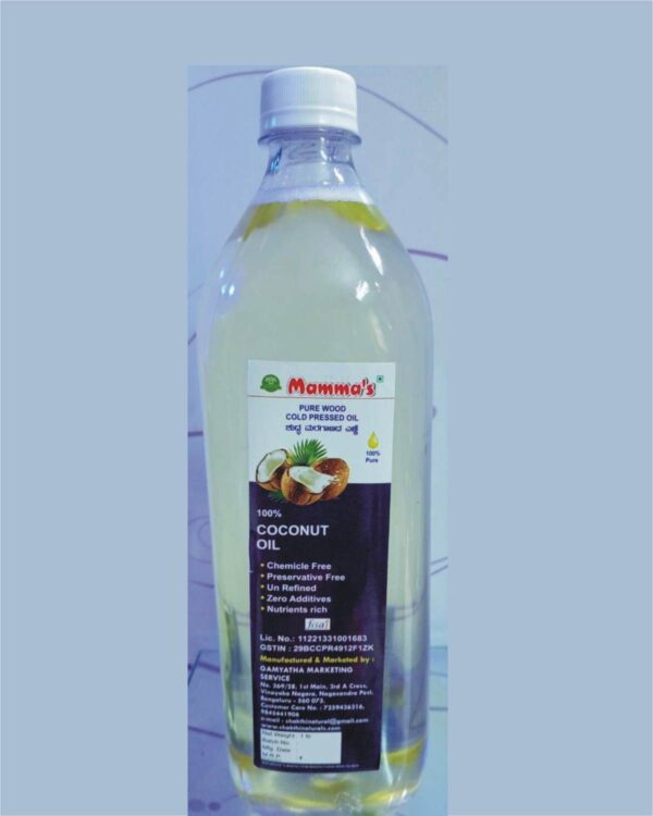 MAMMA'S Pure Wood Cold Pressed Coconut Oil